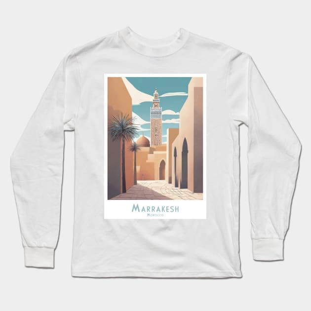 Marrakesh Morocco Elegance Long Sleeve T-Shirt by POD24